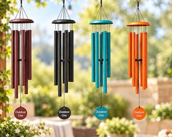 Personalized Aluminum Wind Chimes | Outdoor Memorial Gift | Customized Gifts | Home Decor | Father's  Day Gift