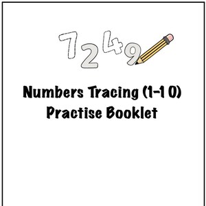20 Printable 1-10 Number Tracing Worksheet! Develop Counting, Tracing And Writing Skills! (Ages 4 - 7) - KG1 to Grade 2 -