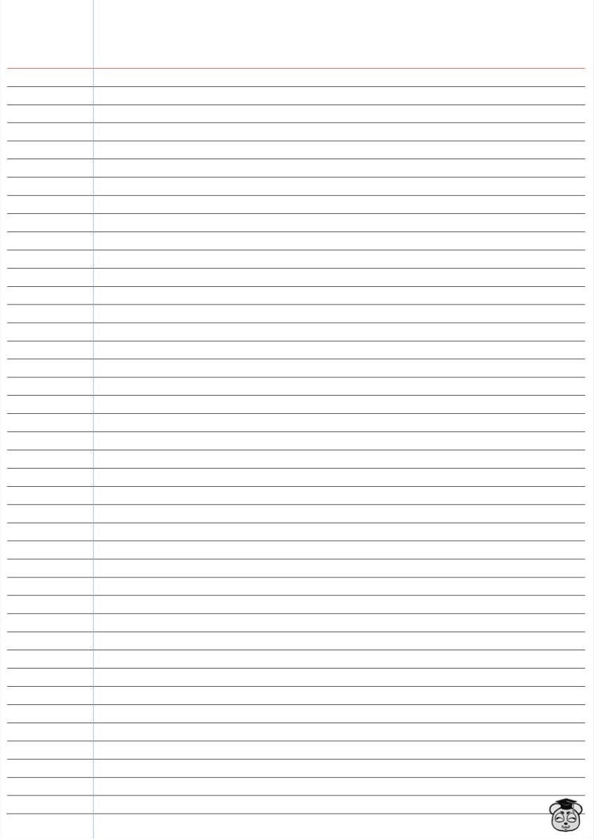 Printable Versatile (black) Narrow Lined Paper for School &amp; Home ...