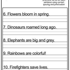 11 Printable Sentence Writing English Worksheets! Improve Reading and ...