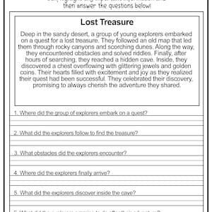 10 Printable Reading Comprehension English Worksheets! Comprehension ...