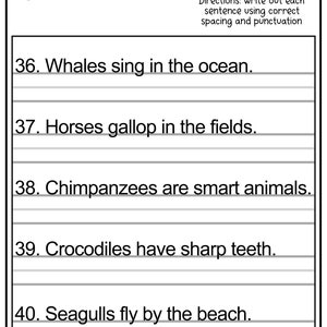 11 Printable Sentence Writing English Worksheets! Improve Reading and ...