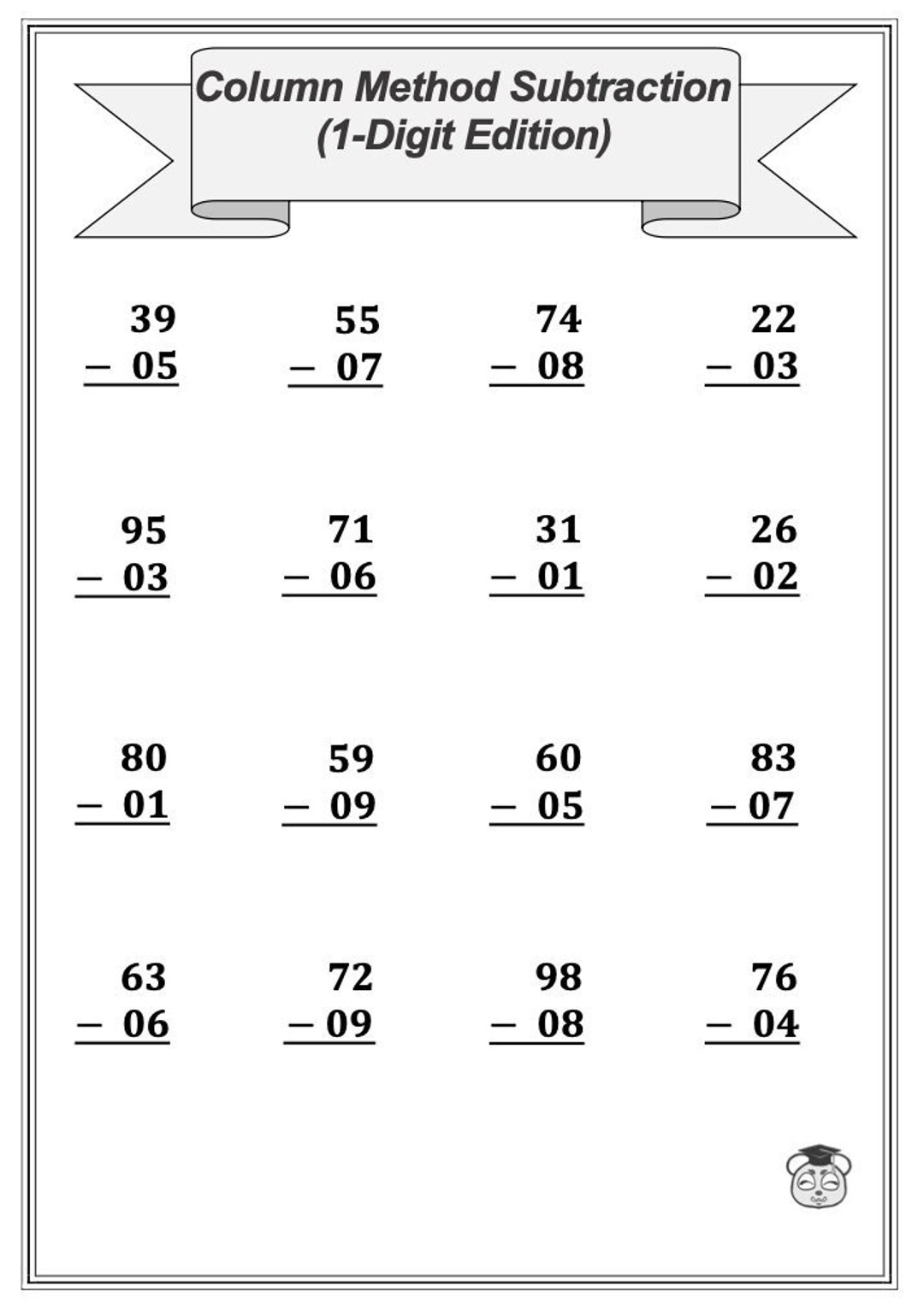4-printable-1-4-digit-column-method-subtraction-math-etsy