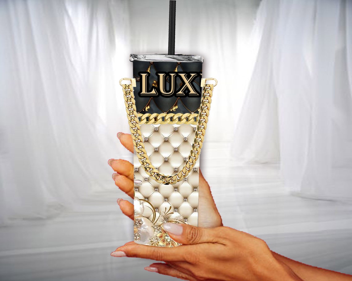 Designer Bag Tumbler Designs Luxury 20 Oz Tumbler 20oz Etsy