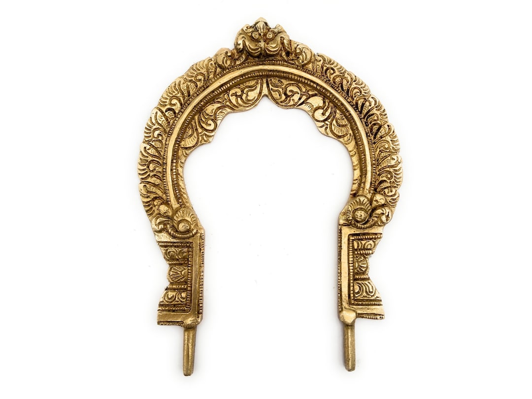 Bhunes Brass Prabhavali Frame Arch Wall Hanging Small Etsy