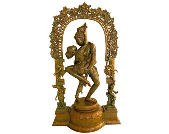 Bhunes Bronze Lord Radha Krishna Idols, Radhakrishna Ji Statue For Pooja, Office, Home Decor,Brown, 35 Inch, 1 Piece