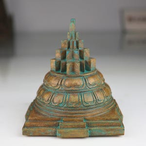 Handmade Bronze Panchaloha Shree Yantra: Sacred Geometry, Vishnu Lakshmi Energy