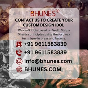 Brass Mookambika Devi Idol: Adi Shakti / Parvati Murti para Pooja y Gifting. imagen 7