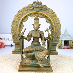 Bhunes Bronze Goddess Varahi statue | Amman Silai | Panchaloha Barahi Murthi | Panchadatu Murti | 13.5 Inch |