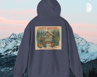Safety Meeting Snowboarding Hoodie: Retro Apres Ski Pullover