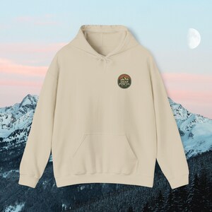 Vintage Snowboarding Hoodie: Surf the Earth Retro Mountain Pullover image 6