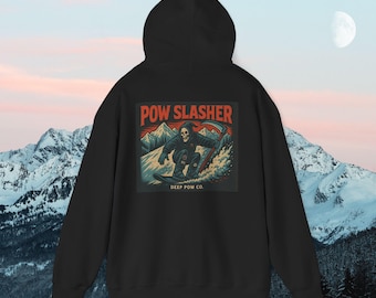 Grim Reaper Snowboarding Hoodie: Vintage Retro Ski Style