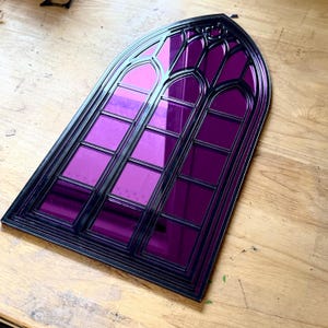 Espejo gótico - Arco de ventana de catedral - Placa acrílica