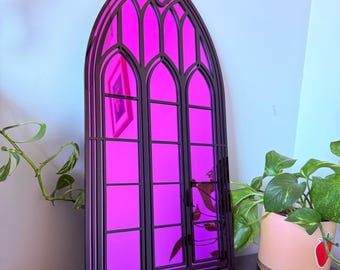 Gothic Mirror - Cathedral Window Arch - Acrylic Plaque