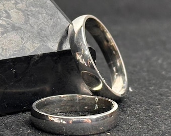 Personalisierte Sterling Silber Paar Ringe: Einstellbare Versprechen Ringe