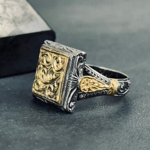 Chic Shiny Silver Rhodium Ring Custom Engraved Design Ideal Gift for Valentine&#39;s Exclusive Fashion Ring
