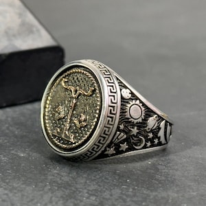 Libra Zodiac Sign Ring,Sterling Silver Horoscope Libra Ring,Astrology Ring
