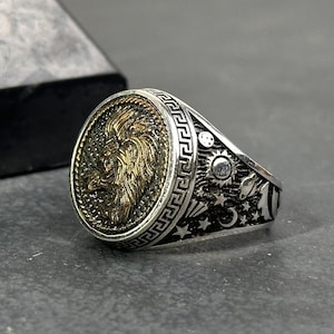 Leo Ring,Leo Zodiac Sign Ring,Sterling Silver Horoscope Ring,Astrology Themed Leo Ring