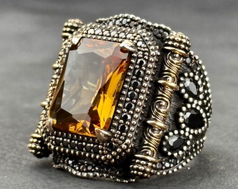 Handmade Sultanite Ring: 925 Sterling Silver Gemstone Ring