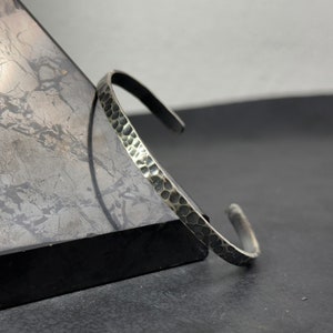 Hand Engraved Silver Bracelet,Cuff Bracelet For Him,Minimal Cuff Bracelet For Men,925k Solid Silver Bracelet