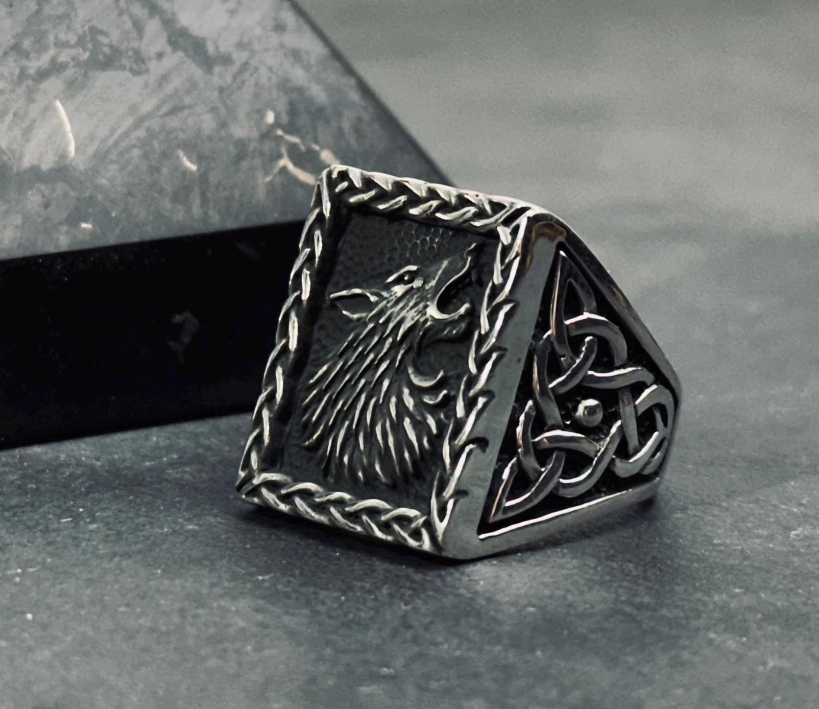 Unique Wolf Ring,925k Sterling Silver Engraved Wolf Ring,unique Animal Lover Gift,oxidized Jewelry - Etsy Unique Wolf Ring,925k Sterling Silver Engraved Wolf Ring,unique Animal Lover Gift,oxidized Jewelry - Etsy