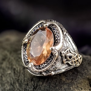 Sterling Silver Sultanite Ring: Rare Color Change Gemstone