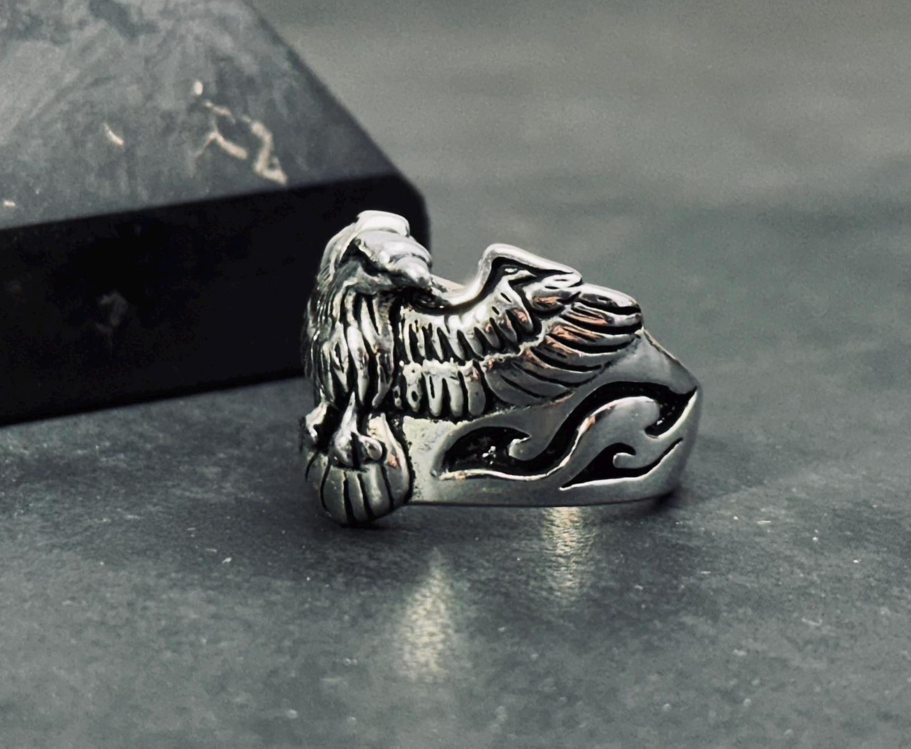 Eagle Claw Ring - Adjustable Punk Goth Jewelry - Israel Eagle Claw Ring - Adjustable Punk Goth Jewelry - Israel