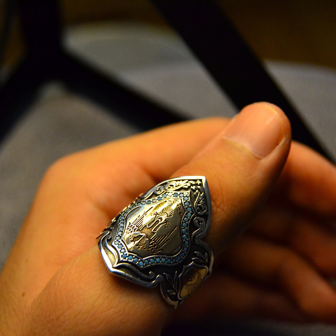 Zihgir Archer Ringwarrior Ringottoman Selcuklu Soldier 925 Etsy