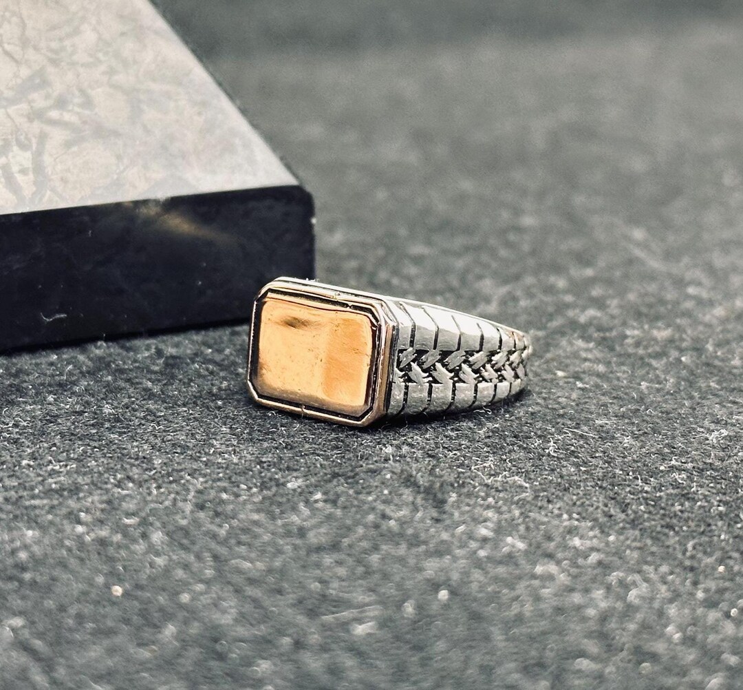 Minimalist Rectangle Ring: Handmade Sterling Silver (multiple Sizes) - Etsy