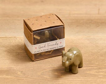 Resin Elephant Keepsake Ornament with Gift Box
