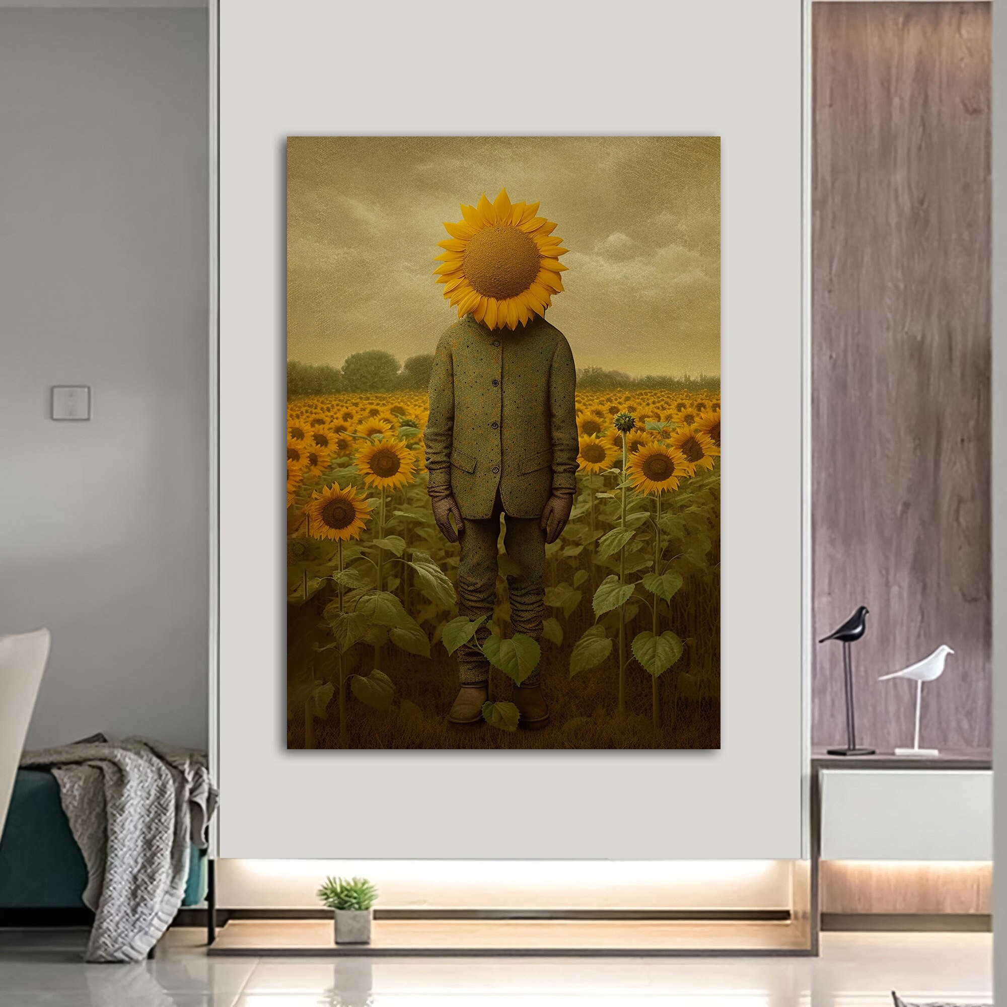 Sunflowers in Orange Juice Carton Art Print for Sale by SoulDesignsCo