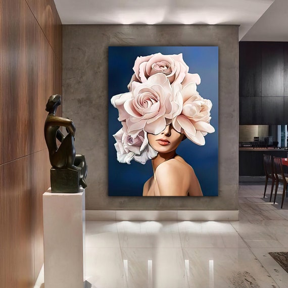 Wholesale Designer painting flower custom print women personalized
