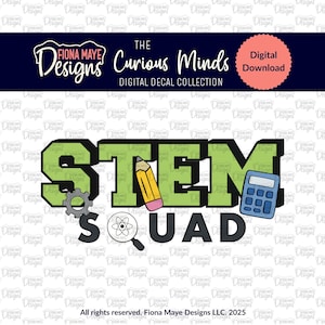 STEM School Icons PNG | Hand Drawn Science Math Pattern | Back to School Digital Decals | Journal Sticker