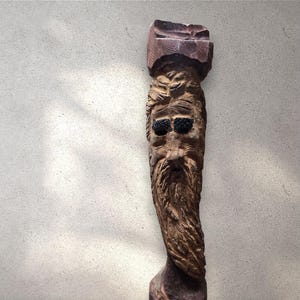 Hand Carved Wood Spirit - Hand Carved - 30&quot; Tall