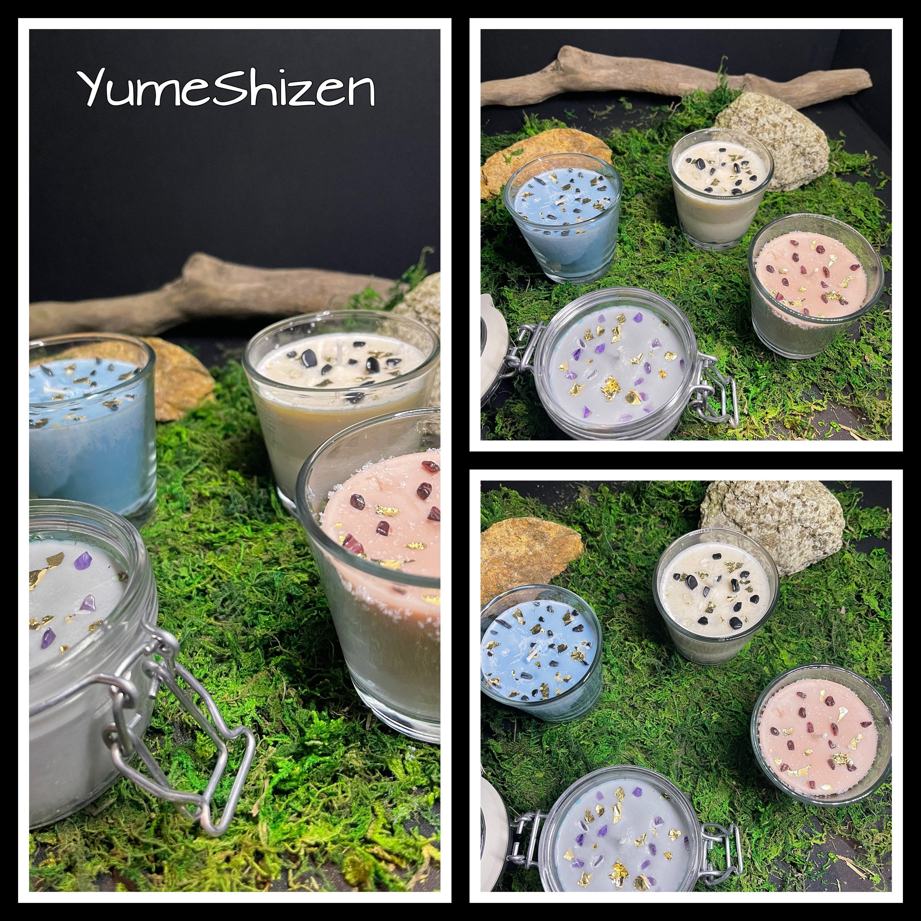 Lot 4 Bougies Artisanales