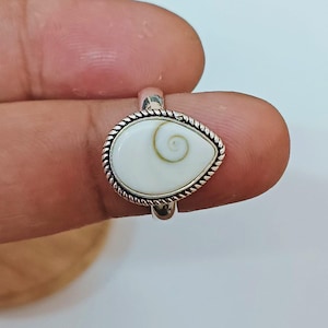 Natural Shiva Eye Ring 925 Sterling Silver Round Balls Design Handmade Ring Gift For Her Ocean Shell Ring Giftable Silver Ring