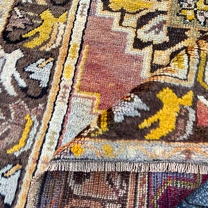 Persiani Rug Turkish Rug Vintage Persiani Rug - Antique Rug - Oriental Rug - Runner Rug Wool Rug - Handwoven Rug - Oushak Rug 3.1x9 Ft Rug