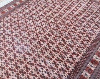 Persian Rug Turkish Rug - Vintage Persian Rug - Antique Rug - Oriental Rug - Runner Rug Wool Rug - Handwoven Rug - Oushak Rug 6.5x9.1 Ft Rug