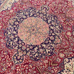 Persian Rug Turkish Rug - Large Rug Oushak Rug - Oriental Rug - Antique Turkish Rug - Vintage Persian Rug - Living Room Rug 6.8x9.7 Ft Rug