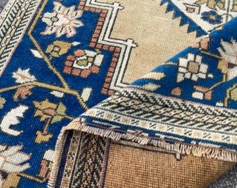 Persiani Rug- Wool Authentic Rug- Vintage Rug- Antique Rug- Area Rug- Turkish Rug- Tribal Gabbeh  Rug- Persiani Style Rug- 3.6x7 Ft Rug