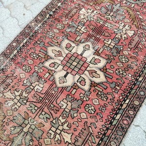Persian Rug Runner - Karaca Rug - Antique rug Hall Way Rug - Vintage Persian rug - Unique Turkish Rug - Aesthetic Wool Rug 2.6x9.3 Ft rug