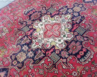 Antiker Teppich 160x200 cm Vintage Perserteppich Anatolischer Teppich 160x160 cm Vintage Perserteppich Anatolien