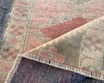 Antiker Teppich Vintage Perser Teppich Mini Läufer Alter Wollteppich - Handgefertigter Teppich Türkischer Läufer Teppich 70x200