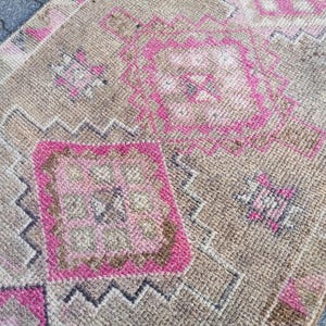 Runner Rug - Persian Rug Herki Rug - Antique Turkish Rug Runners - Stairs Rug - Soft Vintage Wool Rug - Rugs for Kitchen - 2.8 X 13 Ft Rug
