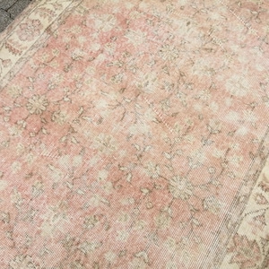 Persian Rug- Persian Large Rug- Vintage Rug- Antique Rug- Oushak Area Rug- Turkish Rug- Oriental Rugs- Persian  Wool Rug- 3.8x7.9 Ft Rug