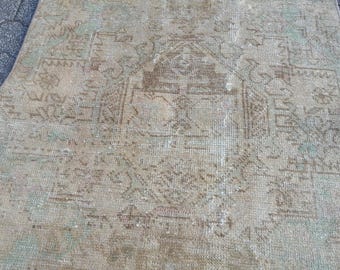 Persiani Rug Runner Rug - Area Hand Woven Wool Rug Turkish Rug - Antique Rug Neutral Decorative Rug Neutral Hand Made Rug 2.6x12 Ft Rug