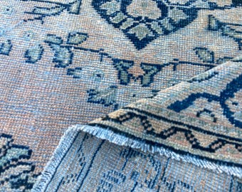 Turkish rug Vintage Rug Geomatric Rug Persiani Rug Area rug Large Rug - Vintage turkis Rug Runner Rug Neutral Rug Boho Rug 3.9x5.6 rug