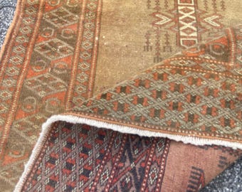 Vintage Runner rug - Turkish Rug Narrow Rug - Antique Rug Persiani Hall Way Rug - Boho Rug Tribal Rug Mini Runner Woven Rug 2x6.5 Ft rug