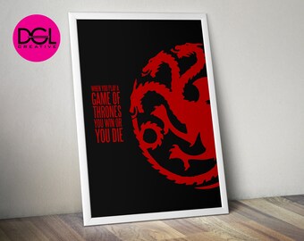 GAME OF THRONES Art Print Poster