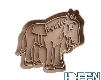 Cookie cutter horse 6.5 cm high cookie cutter, different colors possible. Cookie cutter for cookies, biscuits, dough, dough, farm